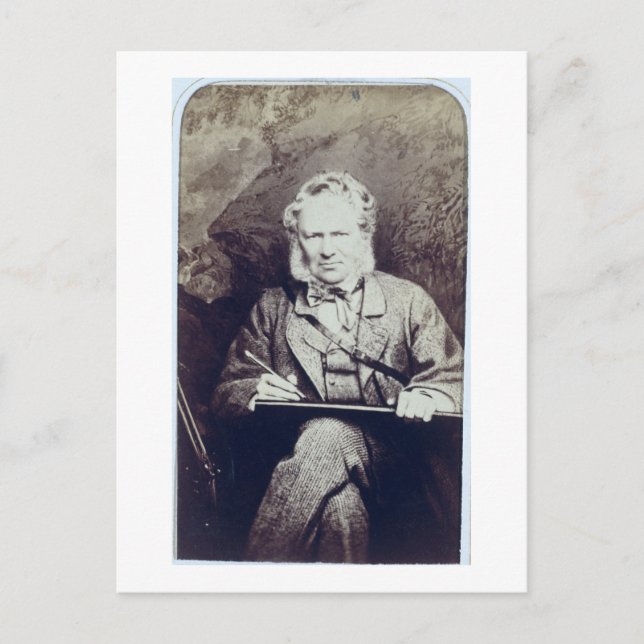 Portrait of Sir Edwin Landseer (1802-73) (albumen Postcard (Front)