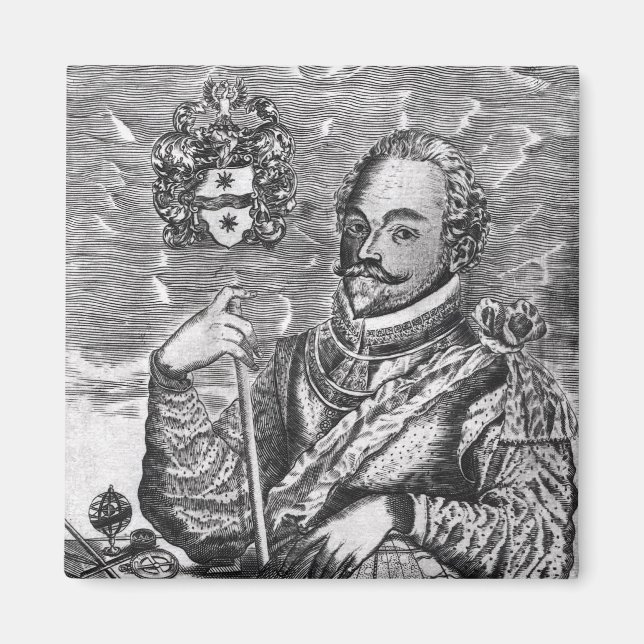 Portrait of Sir Francis Drake Magnet (Front)