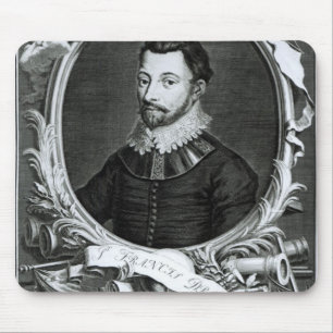 Portrait of Sir Francis Drake Mouse Mat