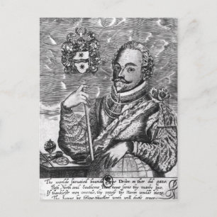 Portrait of Sir Francis Drake Postcard