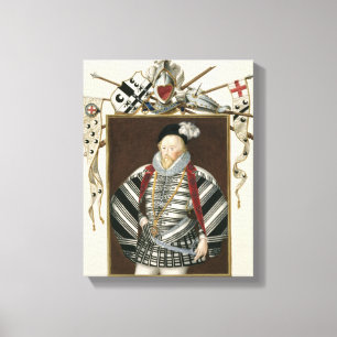 Portrait of Sir Henry Lee (1530-1610) from 'Memoir Canvas Print
