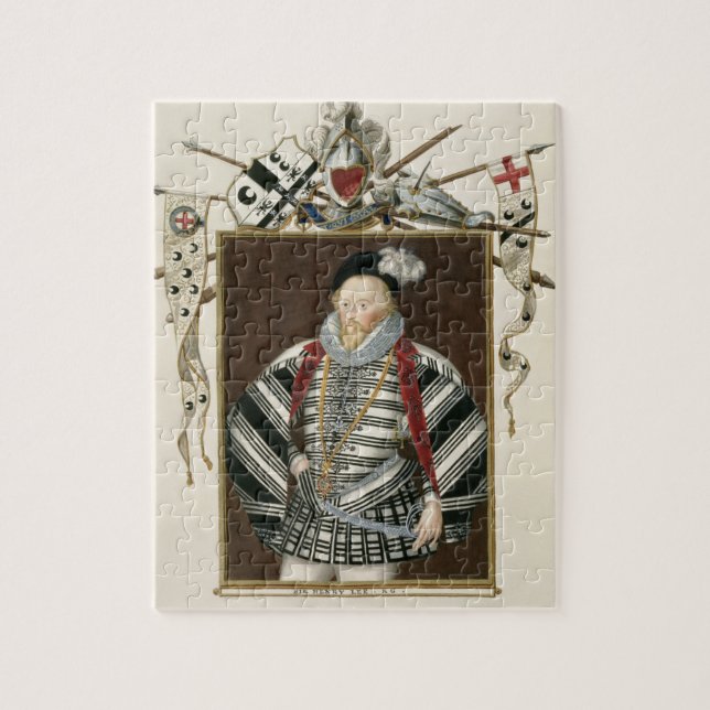 Portrait of Sir Henry Lee (1530-1610) from 'Memoir Jigsaw Puzzle (Vertical)