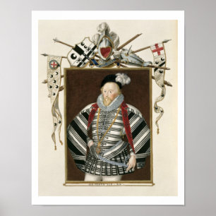 Portrait of Sir Henry Lee (1530-1610) from 'Memoir Poster