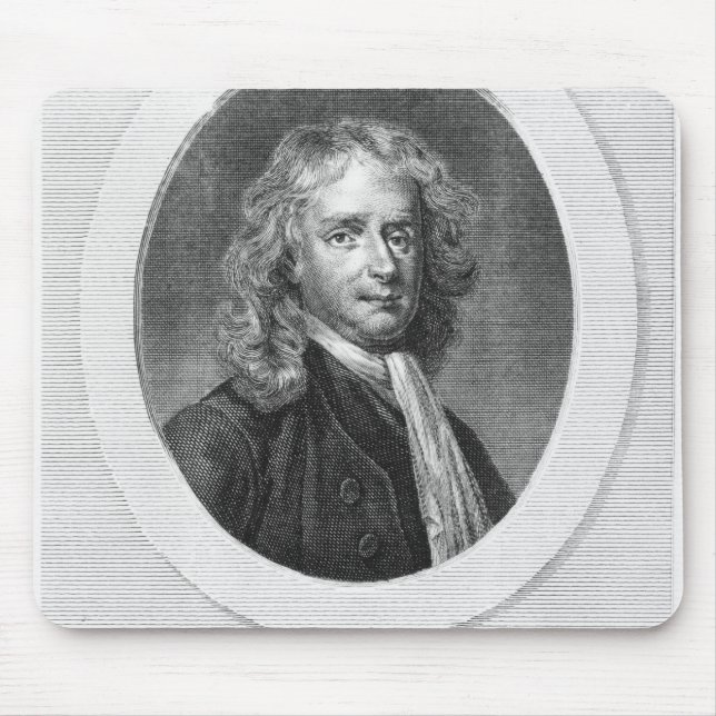 Portrait of Sir Isaac Newton Mouse Mat (Front)