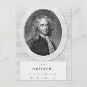 Portrait of Sir Isaac Newton Postcard