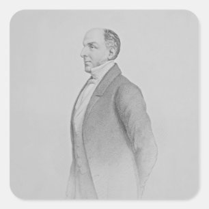 Portrait of Sir James R. G. Graham Square Sticker