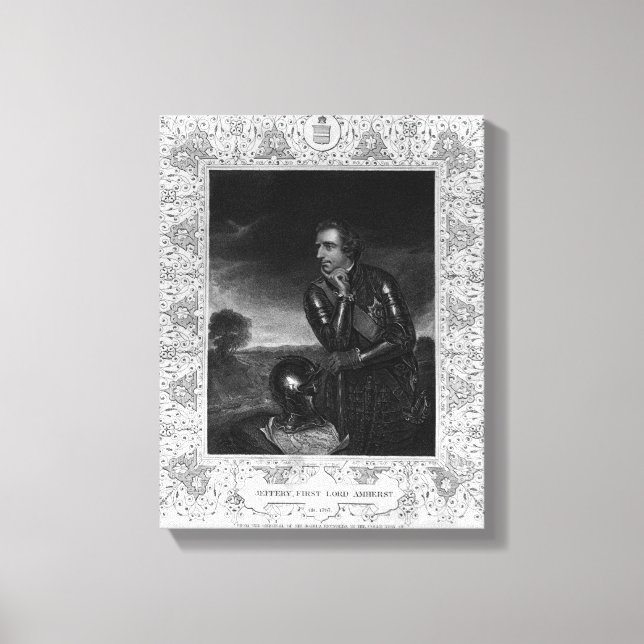 Portrait of Sir Jeffrey Amherst Canvas Print (Front)
