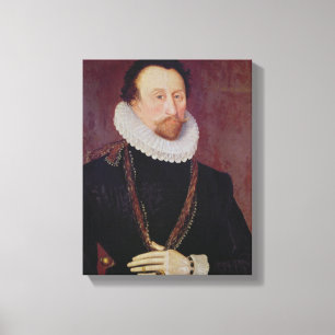 Portrait of Sir John Hawkins  1581 Canvas Print