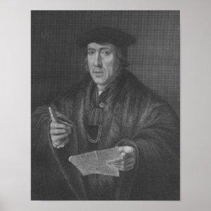 Portrait of Sir John More , engraved by W.T.Mote Poster