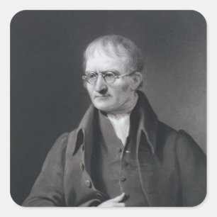 Portrait of Sir Joseph Thomson Square Sticker