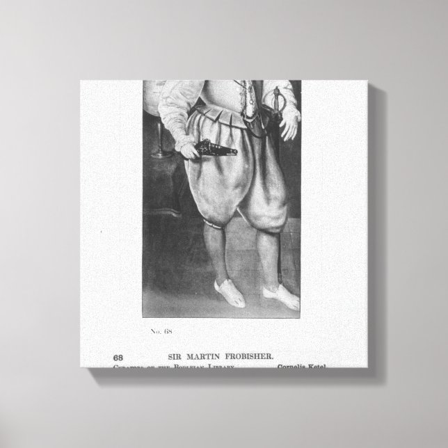 Portrait of Sir Martin Frobisher Canvas Print (Front)