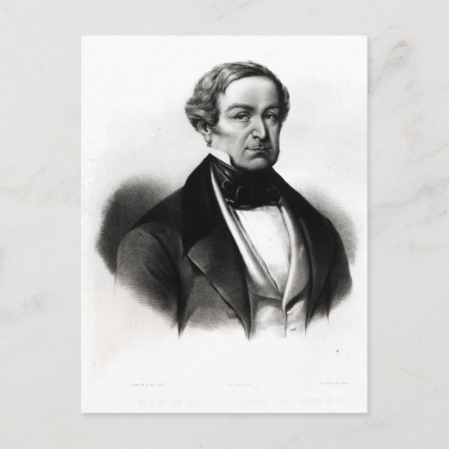 Portrait of Sir Robert Peel Postcard (Front)