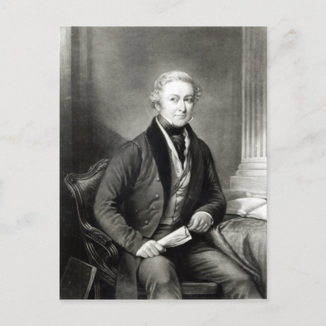 Portrait of Sir Robert Peel Postcard (Front)