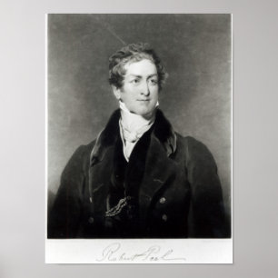Portrait of Sir Robert Peel Poster