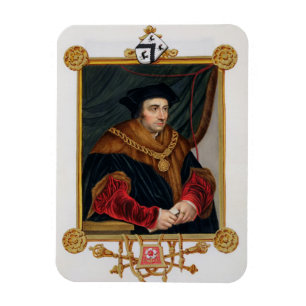 Portrait of Sir Thomas More (1478-1535) from 'Memo Magnet