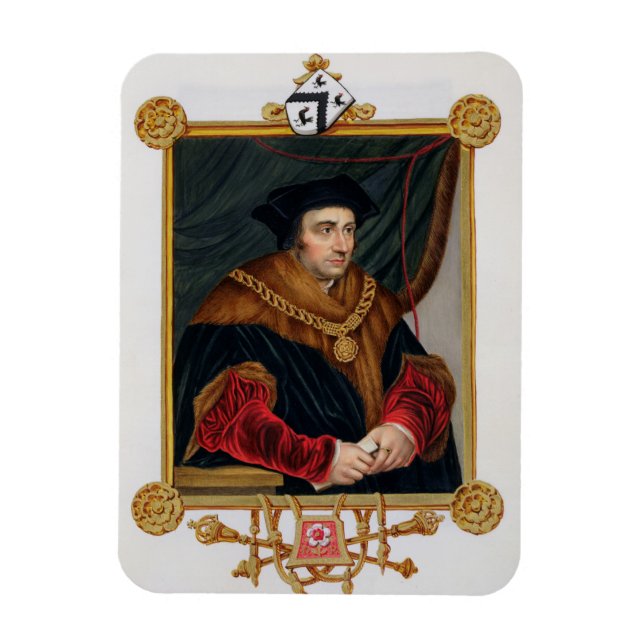 Portrait of Sir Thomas More (1478-1535) from 'Memo Magnet (Vertical)