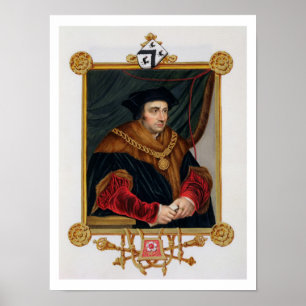 Portrait of Sir Thomas More (1478-1535) from 'Memo Poster