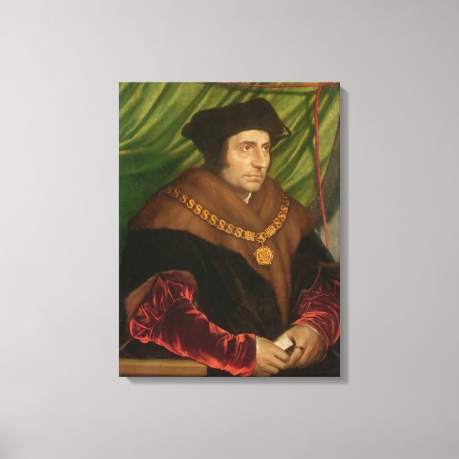 Portrait of Sir Thomas More Canvas Print (Front)