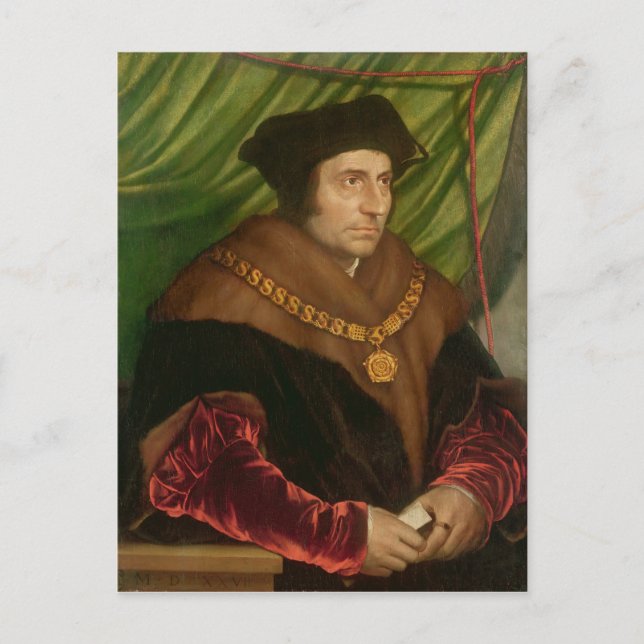 Portrait of Sir Thomas More Postcard (Front)