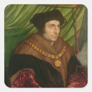 Portrait of Sir Thomas More Square Sticker