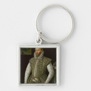 Portrait of Sir Walter Raleigh, 1598 Key Ring