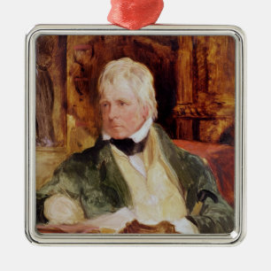 Portrait of Sir Walter Scott Metal Tree Decoration