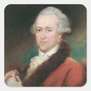 Portrait of Sir William Herschel c.1795 Square Sticker