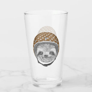 Portrait Of Sloth   Motorcycle Helmet Glass