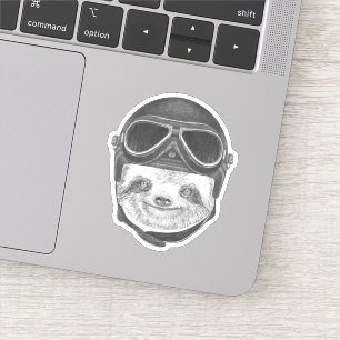 Portrait Of Sloth   Vintage Helmet