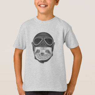 Portrait Of Sloth Vintage Helmet T-Shirt