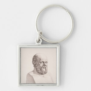 Portrait of Socrates Key Ring