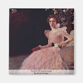 Portrait Of Sonja Knips By Klimt Gustav Magnet
