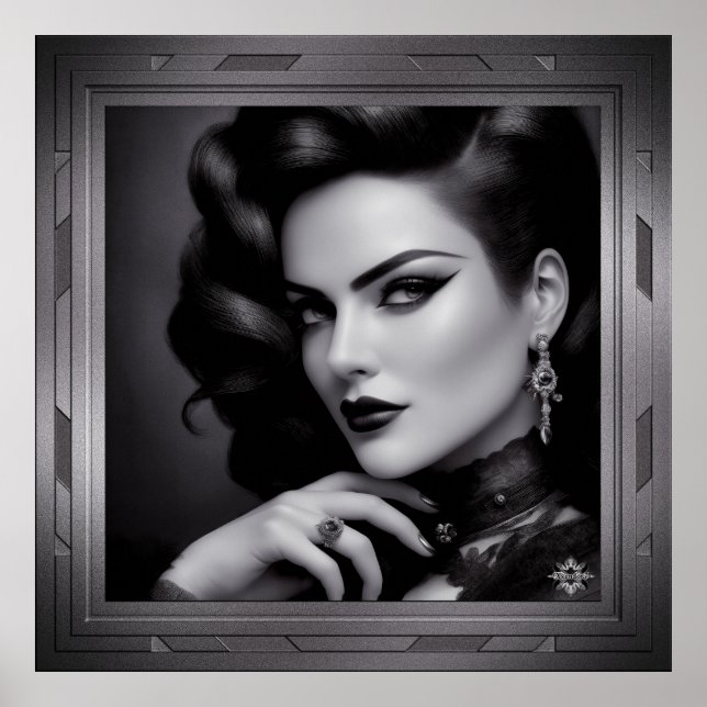 Portrait Of Spy Kalina Shepard by Xzendor7 Poster (Front)