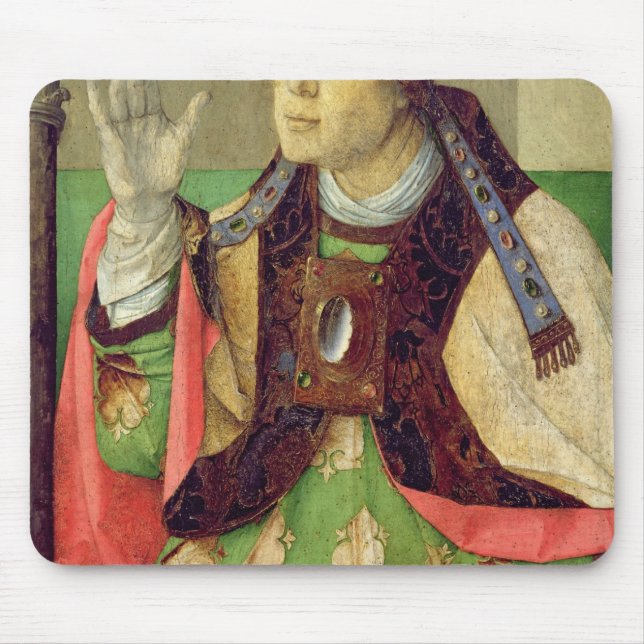 Portrait of St. Augustine, c.1475 Mouse Mat (Front)