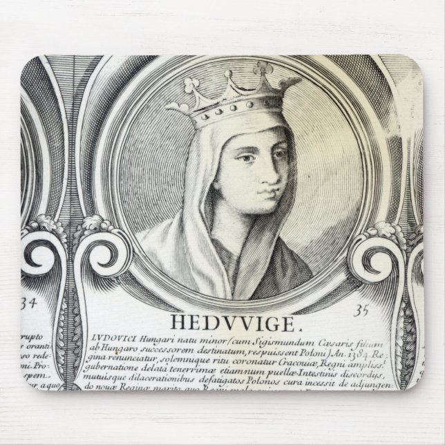 Portrait of St.Jadwiga Mouse Mat (Front)