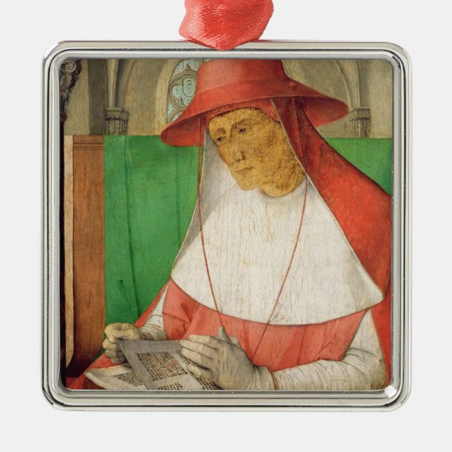 Portrait of St. Jerome  c.1475 Metal Tree Decoration (Front)