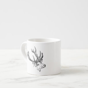Portrait of Stag Deer Espresso Cup