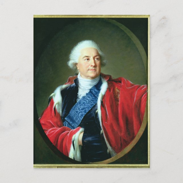 Portrait of Stanislas II Augustus , 1797 Postcard (Front)