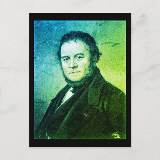Portrait of Stendhal Postcard (Front)