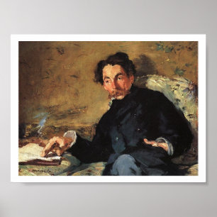 Portrait of Stéphane Mallarmé, 1876 Poster