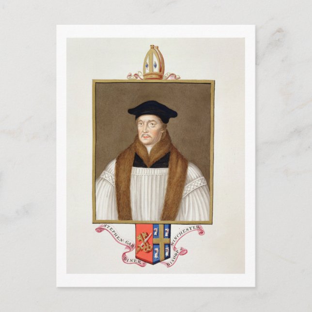 Portrait of Stephen Gardiner (c.1483-1555) Bishop Postcard (Front)