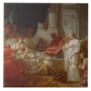 Portrait of Suger, Abbot of St Denis (1082-1152), Tile