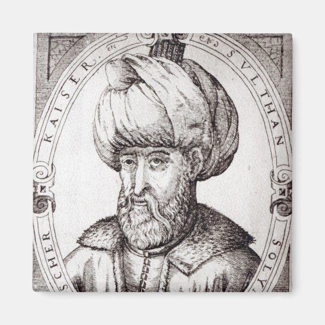 Portrait of Suleiman the Magnificent Magnet (Front)