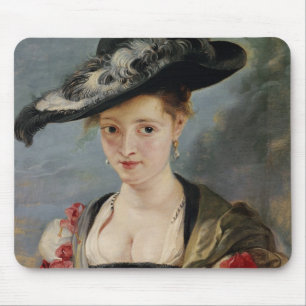 Portrait of Susanna Lunden (?) (Le Chapeau de Pail Mouse Mat