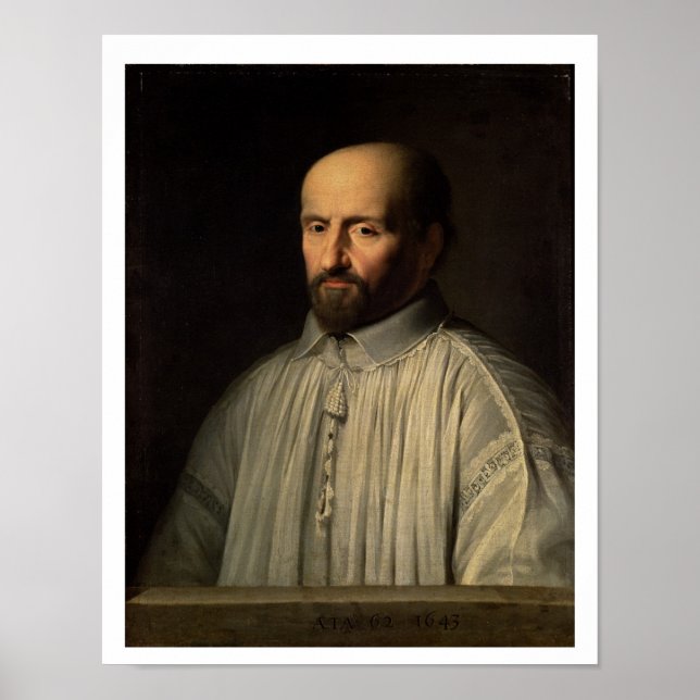 Portrait of the Abbot of Saint Cyran, c.1643 (oil Poster (Front)