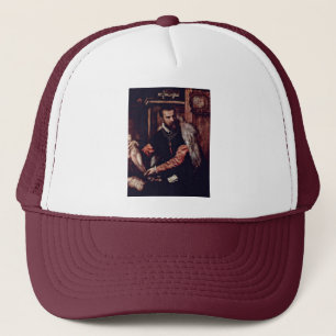Portrait Of The Art Dealer Jacopo Strada By Tizian Trucker Hat