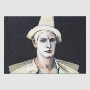 Portrait of the Artist as a Clown by Walt Kuhn Tissue Paper