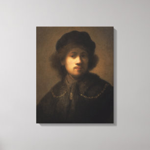 Portrait of the Artist as a Young Man 1629-31 Canvas Print