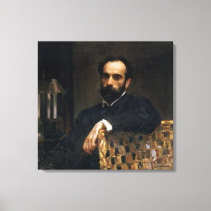 Portrait of the artist Isaak Ilyich Levitan Canvas Print
