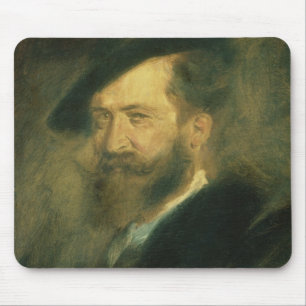 Portrait of the Artist Wilhelm Busch , c.1878 Mouse Mat